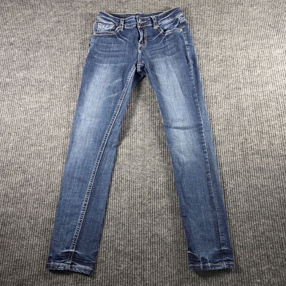 Denim Couture Smith Denim House Skinny Jeans Embroidered Pockets Size 7 DC0709SK